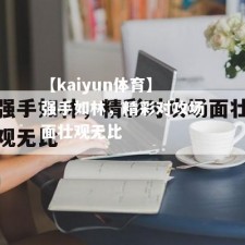 【kaiyun体育】强手如林，精彩对攻场面壮观无比